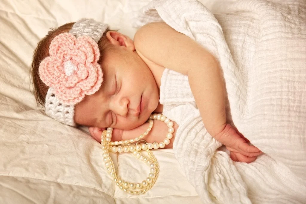 Newborn baby girl photo