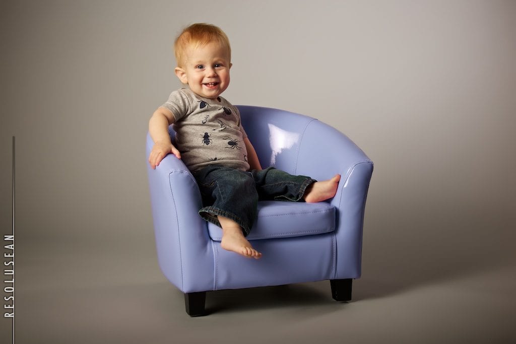 baby in chair