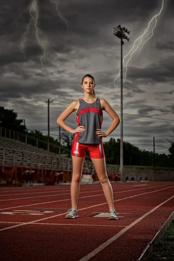 girl on track