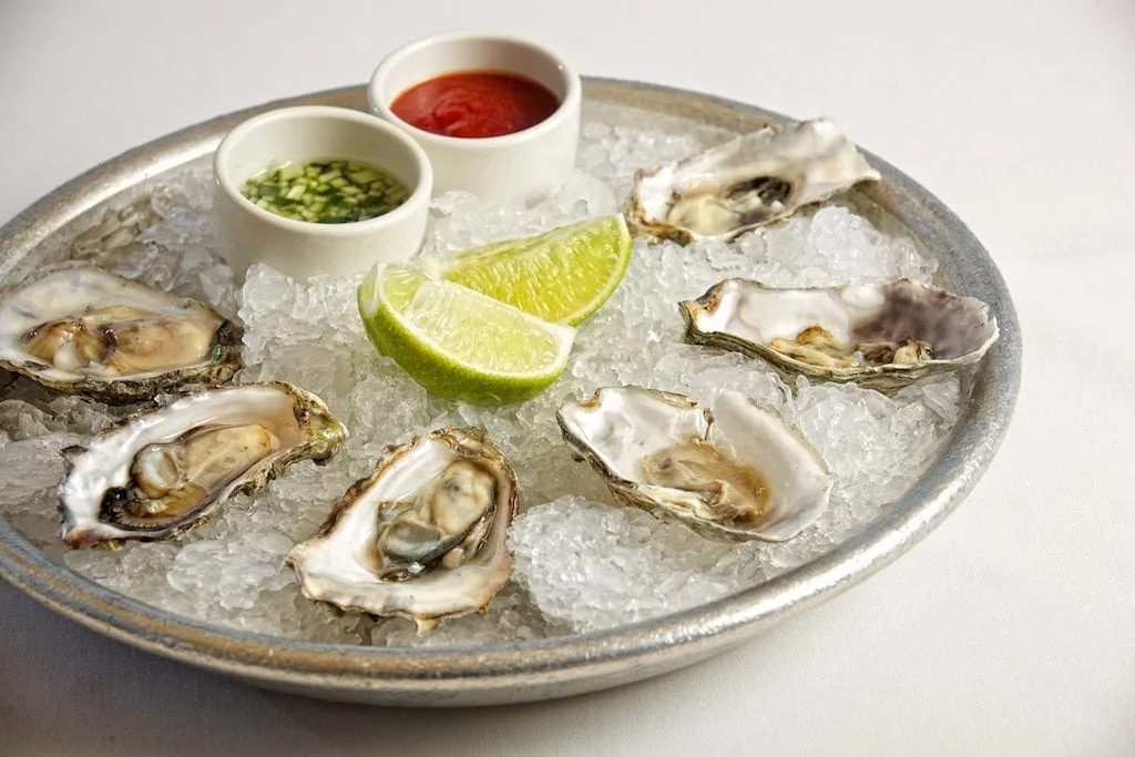 oysters on the half shell