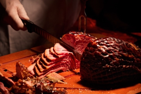 photo of meat carving station